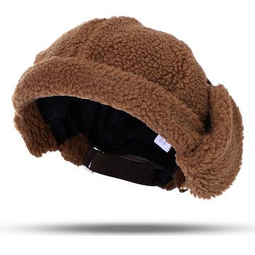 Chapeau d'agneau chaud sans cachemire