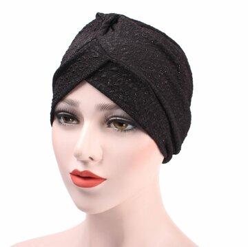 Turban Chemotherapy Cap Flexible Countryside Floral Twist Beanie Cap