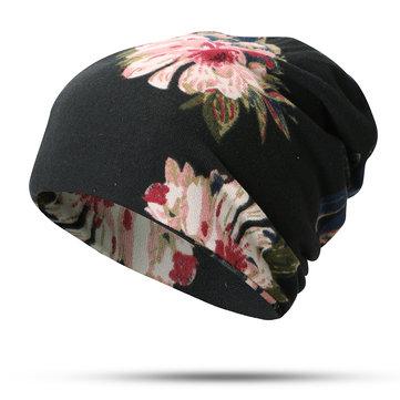 Chapeau Coton Imprimé Chapeau Cheveux Attachés Bandeau Cou Double usage
