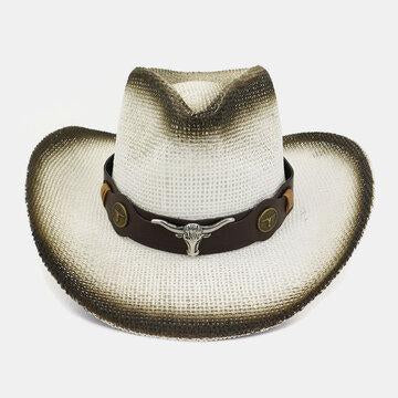 Outdoor Sunscreen Sunscreen Sun Hat Beach Hat Western Spray Cowboy Straw Hat
