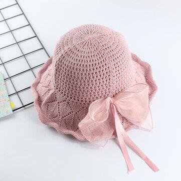 Chapeau de seau pliable avec nœud d'été