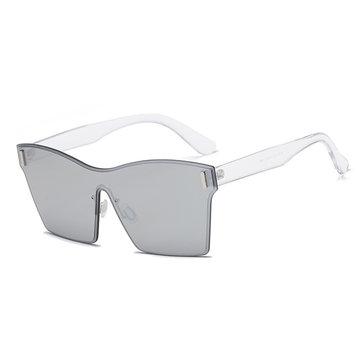 Lunettes carrées Lunettes de soleil siamoises transparentes de couleur unie