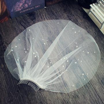 Accessoires de cheveux de visage de couverture de voile élégant de mariée