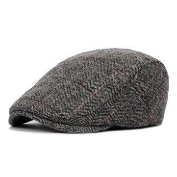 Bonnets béret en laine écossais style britannique Classic