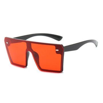 Big Box Color Mercury Retro Personality Lunettes de soleil