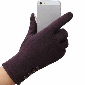 Gants en coton pour enfants en plein air à écran tactile avec 4 boutons, sports de plein air, gants chauds