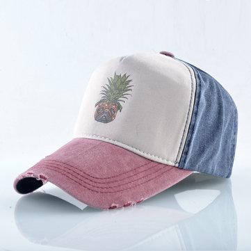 Casquette de baseball en ananas casquette délavée casquette hip hop cloutée
