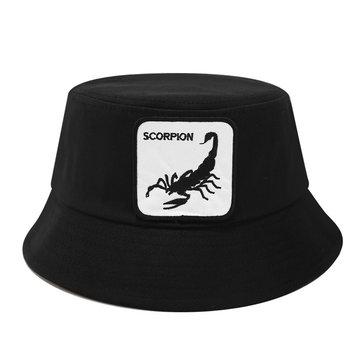Chapeau de pêcheur en coton avec imprimé animal et chapeau de soleil scorpion