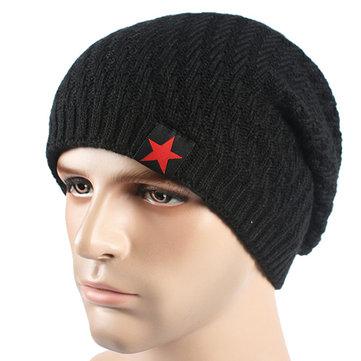 Chapeau Tricoté Plus Velours Hiver Mens