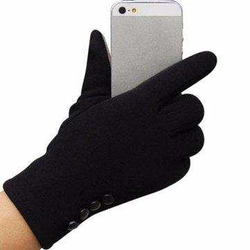 Gants en coton pour enfants en plein air à écran tactile avec 4 boutons, sports de plein air, gants chauds