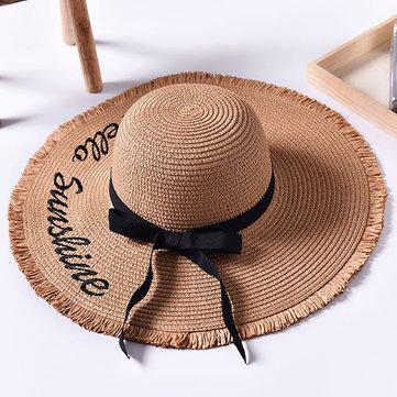 Chapeau de paille pliable et respirant