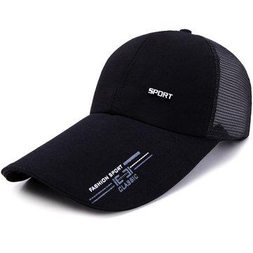 Casquette de baseball en maille rétro à larges bords