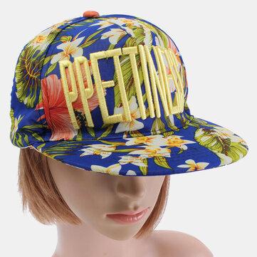 Casquette de baseball floral Visière Snapback Chapeaux Hip Hop réglables