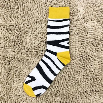 Chaussettes drôles de crocodile de saumon de coton d'hommes
