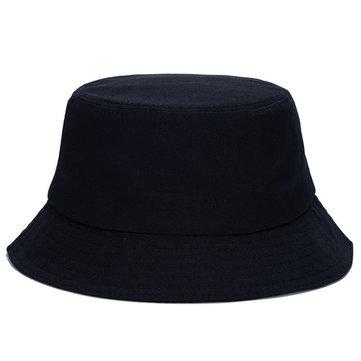 Chapeau de seau en coton à motif uni