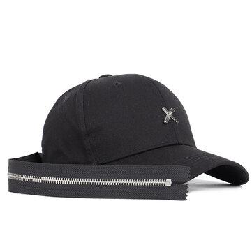Casquette de baseball longue broderie avec fermeture éclair au dos