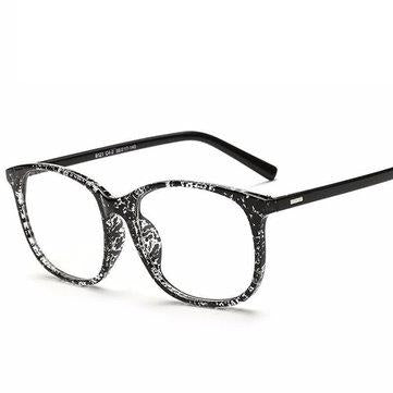 Miroir Plat Grand Cadre Rétro Lunettes Dégradé