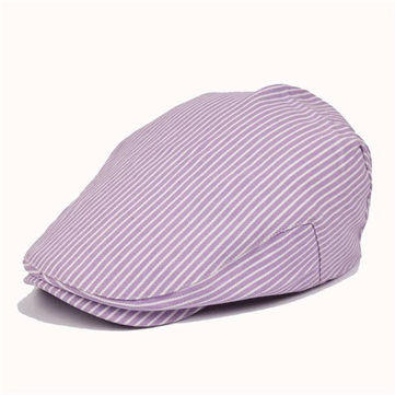 Chapeau de béret à rayures en coton