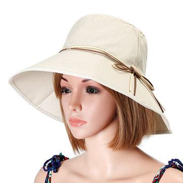 Chapeaux de pêcheur pliables Bowknot d'été