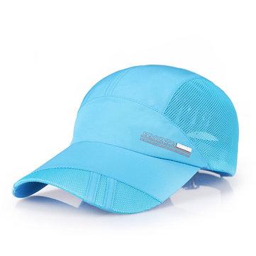 Chapeau de Baseball Respirant Mince à Serage Rapide en Maillage Extérieur à l'Abri du Soleil