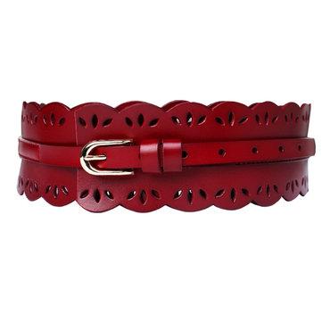 Ceinture de couleur unie style vogue boucle