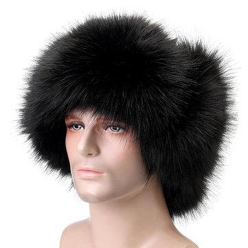 Chapeau Épais Chaud en Fausse Fourrure avec Protège-oreilles