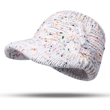 Bonnet de laine en queue de cheval