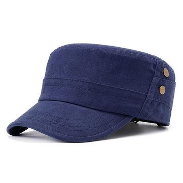 Chapeau haut plat en coton riveté sauvage