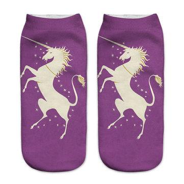 Chaussettes courtes mignonnes imprimées en 3D