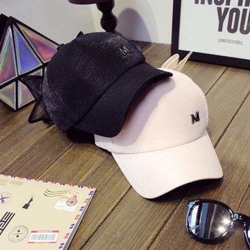 Fashion Women Girls Lovely Big Bowknot Baseball Cap Casual Sun Visor Hat Visor