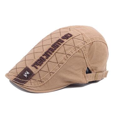 Coton lettre logo b logo b lettre béret bonnet casual visière chapeau avant réglable