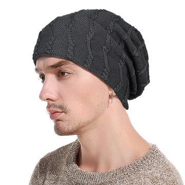 Chapeaux de crâne en laine épaisse Baggy Slouchy Beanie
