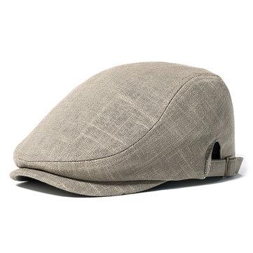 Casquettes de béret en lin et coton