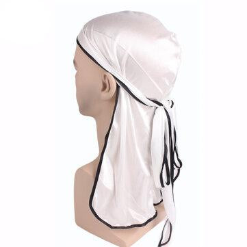 Bonnet à queue longue en satin de soie Casquette élastique tout compris