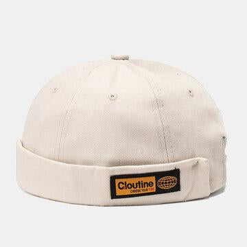 Casquettes Brimless Chapeaux Couleur Unie Étiquettes Skull Letter