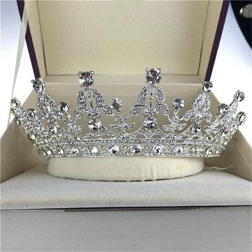 Mariée cristal strass couronne mariage vintage bandeau mariée accessoires de cheveux reineTiara