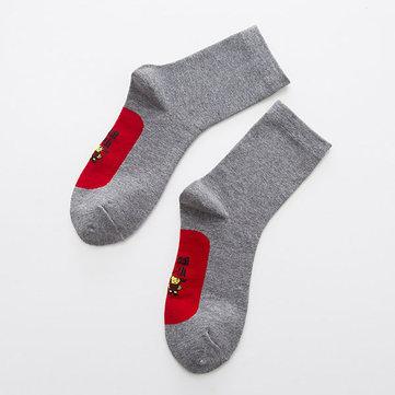Chaussettes mignonnes en coton Chaussettes à semelle rouge