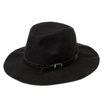 Chapeau en feutre de mélange de laine à large bord