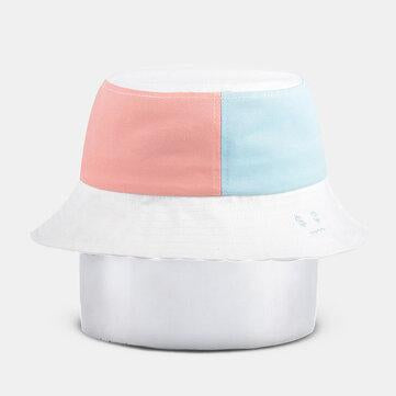 Chapeau de pêcheur vintage à blocs de couleur