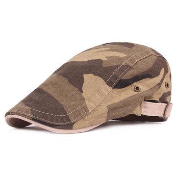 Camouflage Cotton Beret Cap Travel Visières réglables Chapeau