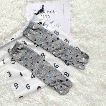 Chaussettes en coton Chaussettes pour doigts Sabots pour doigts Chaussettes courtes pour tongs