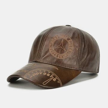 Chapeau de baseball en cuir avec logo Mercedes