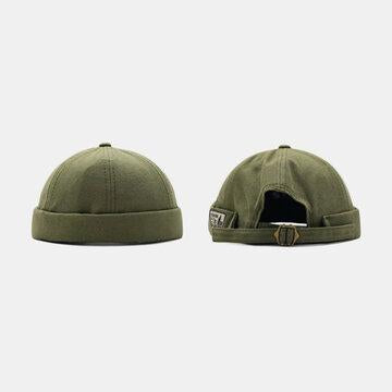 Unisexe Brimless Chapeaux Solid Color Skull Caps Hip Hop Chapeau