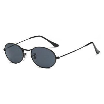 Lunettes de soleil rétro à monture ronde en métal