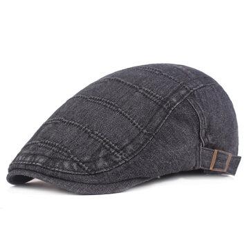 Casquette de golf mode béret lavable en toile de lavage Cowboy