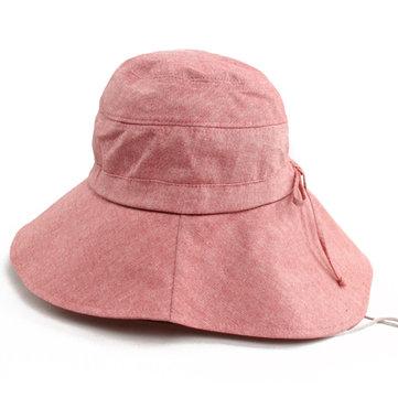 Chapeau de soleil d'été en coton vogue pliable