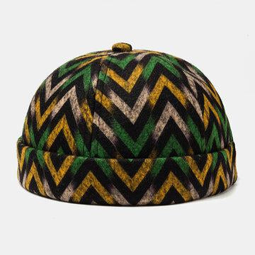 Casquettes sans crâne sans motif en tissu ondulé à motif ondulé Soft