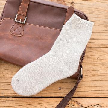 Chaussettes de tube moyen chaudes de laine épaisse