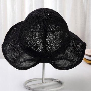 Chapeau de seau soleil pliable en coton d'été