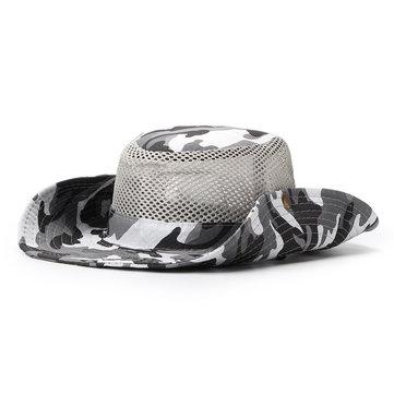 Chapeaux de seau unisexe en coton camouflage d'été